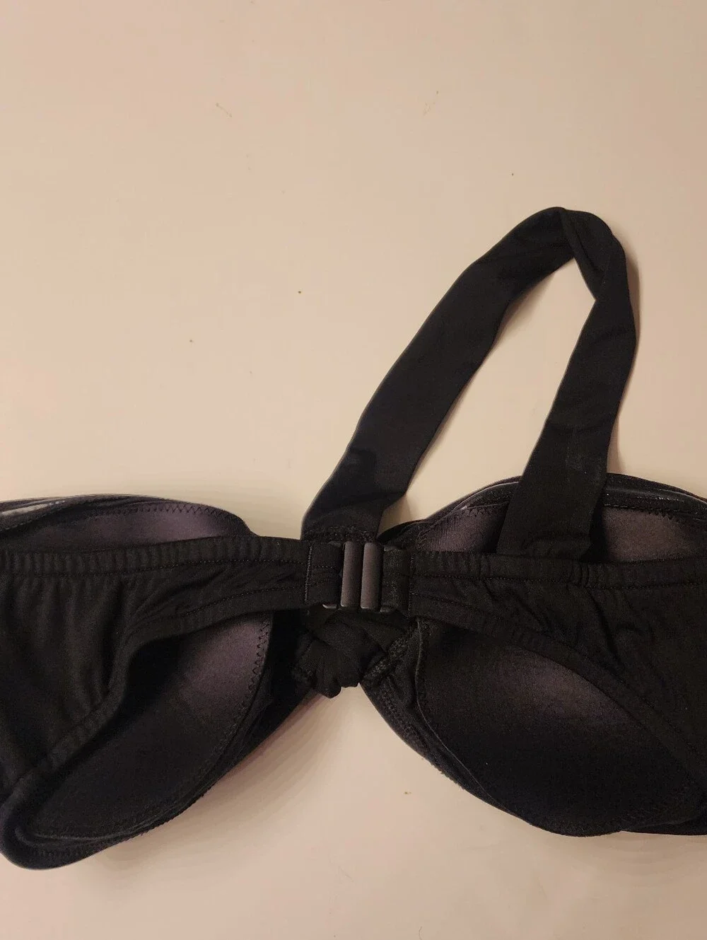 SEAFOLLY Black One Shoulder Bandeau Bikini Top Size 8